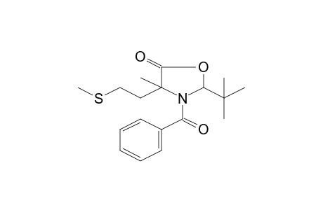 3-Benzoyl-2-tert-butyl-4-methyl-4-[2-(methylsulfanyl)ethyl]-1,3-oxazolidin-5-one