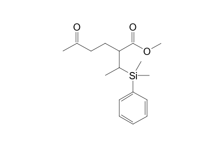 Methyl (2RS,1'RS)-2-[1-Dimethyl(phenyl)silylethyl]-5-oxohexanoate