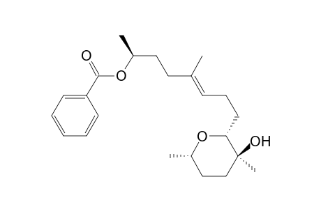 2H-Pyran-3-ol, 2-[7-(benzoyloxy)-4-methyl-3-octenyl]tetrahydro-3,6-dimethyl-, [2R-[2.alpha.(3E,7S*),3.beta.,6.alpha.]]-