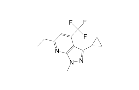 1H-pyrazolo[3,4-b]pyridine, 3-cyclopropyl-6-ethyl-1-methyl-4-(trifluoromethyl)-