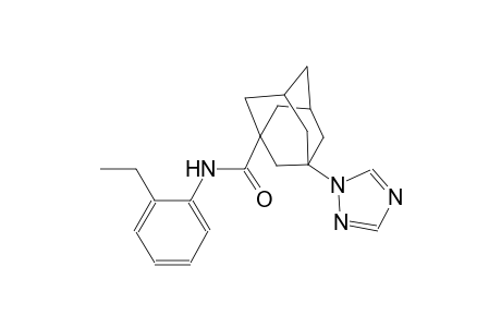 N-(2-ethylphenyl)-3-(1H-1,2,4-triazol-1-yl)-1-adamantanecarboxamide