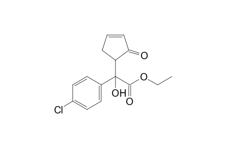 (4-Chlorophenyl)-hydroxy-(2-oxocyclopent-3-enyl)acetic acid ethyl ester