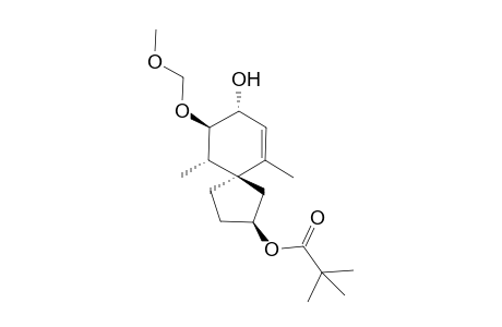 (2RS,5RS,8RS,9SR,10RS)-9-Methoxymethoxy-6,10-dimethyl-2-pivaloyloxyspiro[4.5]dec-6-ene-8-ol