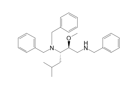 (2S,3S)-1-N,3-N,3-N-tribenzyl-2-methoxy-5-methylhexane-1,3-diamine