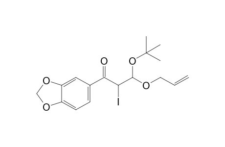 3-Allyloxy-1-benzo[1,3]dioxol-5-yl-3-tert-butoxy-2-iodopropan-1-one