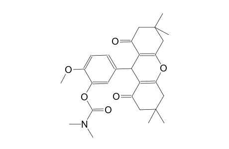2-methoxy-5-(3,3,6,6-tetramethyl-1,8-dioxo-2,3,4,5,6,7,8,9-octahydro-1H-xanthen-9-yl)phenyl dimethylcarbamate