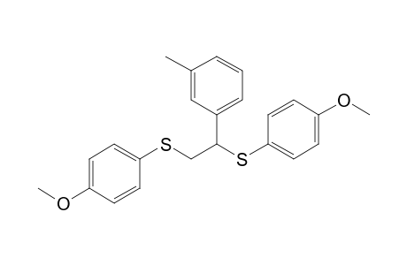 1,2-Bis(4-methoxyphenylthio)-1-(3-methylphenyl)ethane
