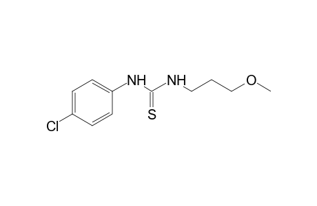 1-(p-chlorophenyl)-3-(3-methoxypropyl)-2-thiourea