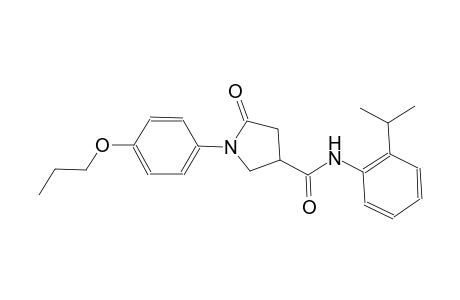 3-pyrrolidinecarboxamide, N-[2-(1-methylethyl)phenyl]-5-oxo-1-(4-propoxyphenyl)-