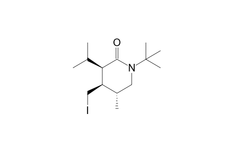 (3R*,4R*,5R*)-1-tert-Butyl-4-(iodomethyl)-3-isopropyl-5-methylpiperidin-2-one