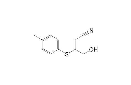 Butanenitrile, 4-hydroxy-3-[(4-methylphenyl)thio]-