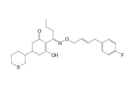 2-Cyclohexen-1-one, 2-[1-[[[4-(4-fluorophenyl)-2-butenyl]oxy]imino]butyl]-3-hydroxy-5-(tetrahydro-2H-thiopyran-3-yl)-