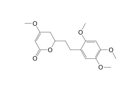 2H-Pyran-2-one, 5,6-dihydro-4-methoxy-6-[2-(2,4,5-trimethoxyphenyl)ethyl]-