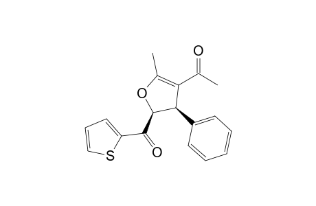 cis-4-Acetyl-2-(thien-2-ylcarbonyl)-3-phenyl-5-methyl-2,3-dihydrofuran