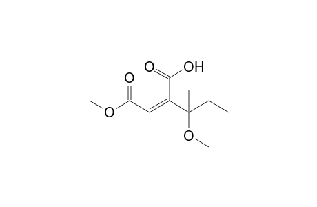 (2Z)-3-methoxy-2-(2-methoxy-2-oxidanylidene-ethylidene)-3-methyl-pentanoic acid