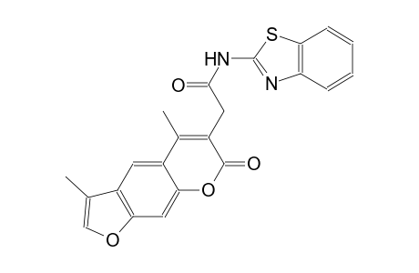 7H-furo[3,2-g][1]benzopyran-6-acetamide, N-(2-benzothiazolyl)-3,5-dimethyl-7-oxo-