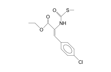 2-Propenoic acid, 3-(4-chlorophenyl)-2-[[(methylthio)carbonyl]amino]-, ethyl ester, (Z)-