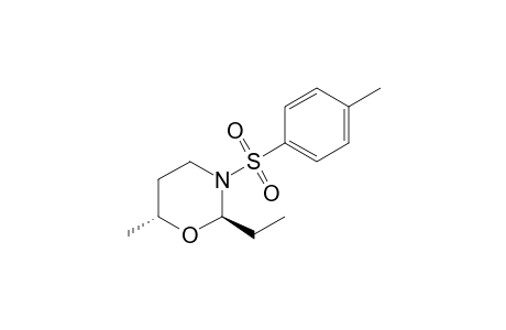 trans-2-Ethyl-6-methyl-3-tosyl-1,3-oxazinane