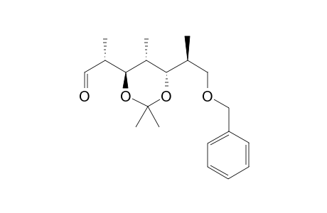 7-O-Benzyl-2,4,6-trideoxy-2,4,6-trimethyl-3,5-O-(1-methylethylidene)heptose