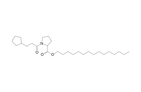 L-Proline, N-(3-cyclopentylpropionyl)-, pentadecyl ester