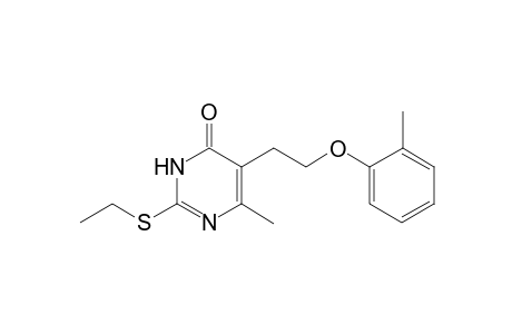 2-(ethylthio)-6-methyl-5-[2-(2-methylphenoxy)ethyl]-1H-pyrimidin-4-one