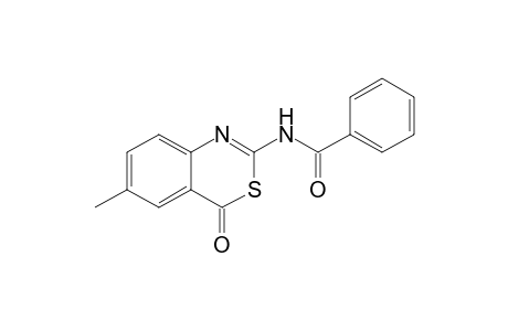 2-(Benzoylamino)-6-methyl-4-oxo-4H-(3,1)-benzothiazine