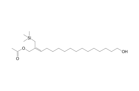 16-Hydroxy-2-(trimethylsilylmethyl)hexadec-2-enyl acetate