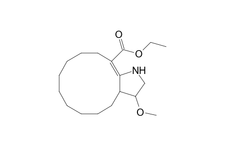 3-Methoxy-2,3,3a,4,5,6,7,8,9,10,11,12-dodecahydro-1H-cyclododeca[b]pyrrole-13-carboxylic acid ethyl ester
