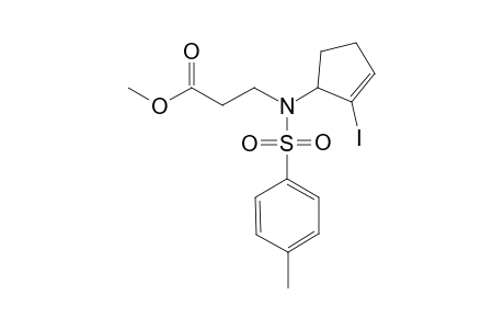 Methyl 3-[N-(2'-iodocyclopent-2'-enyl)-N-tosylamino]-propanoate
