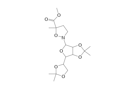 5-Isoxazolidinecarboxylic acid, 2-[2,3:5,6-bis-O-(1-methylethylidene)-.alpha.-D-mannofuranosyl]-5-methyl-, methyl ester, (R)-