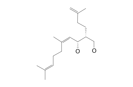 (4Z)-5,9-Dimethyl-2-(3-methylbut-3-enyl)deca-4,8-diene-1,3-diol