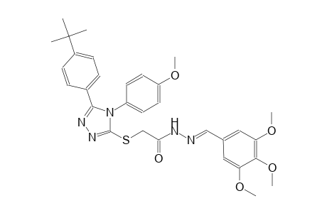 2-{[5-(4-tert-butylphenyl)-4-(4-methoxyphenyl)-4H-1,2,4-triazol-3-yl]sulfanyl}-N'-[(E)-(3,4,5-trimethoxyphenyl)methylidene]acetohydrazide