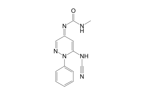 Urea, [6-(cyanoamino)-1-phenyl-4(1H)-pyridazinylidene]methyl-