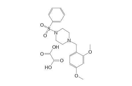 1-(2,4-dimethoxybenzyl)-4-(phenylsulfonyl)piperazine oxalate