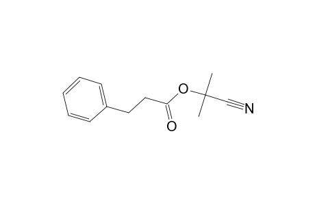 Hydrocinnamic acid, ester with 2-methyllactonitrile