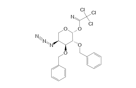 4-AZIDO-2,3-DI-O-BENZYL-4-DEOXY-BETA-L-ARABINOPYRANOSYL-TRICHLOROACETIMIDATE