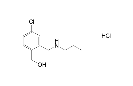 4-chloro-2-[(propylamino)methyl]benzyl alcohol, hydrochloride