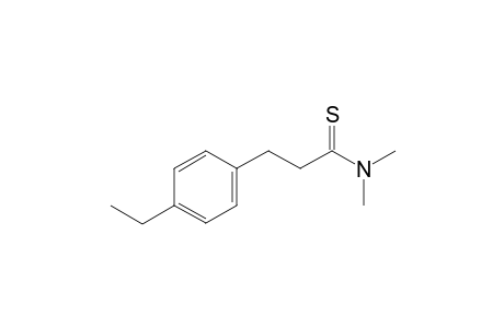 3-(4-ethylphenyl)-N,N-dimethylpropanethioamide