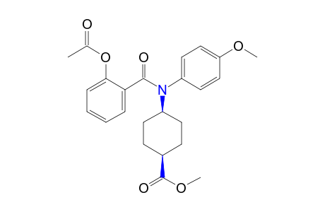 cis-4-[N-(p-methoxyphenyl)salicylamido]cyclohexanecarboxylic acid, methyl ester, acetate (ester)