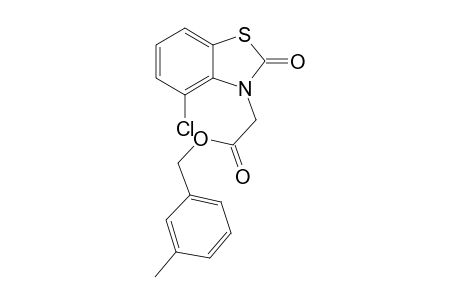 3-Methylbenzyl (4-chloro-2-oxo-1,3-benzothiazol-3(2H)-yl)acetate