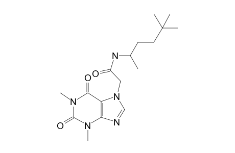 2-(1,3-Dimethyl-2,6-dioxo-1,2,3,6-tetrahydropurin-7-yl)-N-(1,4,4-trimethylpentyl)acetamide