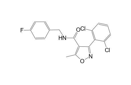 3-(2,6-dichlorophenyl)-N-(4-fluorobenzyl)-5-methyl-4-isoxazolecarboxamide