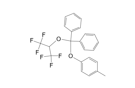 Benzene, 1-[diphenyl[2,2,2-trifluoro-1-(trifluoromethyl)ethoxy]methoxy]-4-methyl-