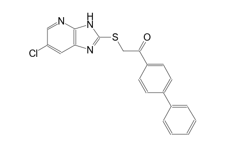 1-[1,1'-biphenyl]-4-yl-2-[(6-chloro-3H-imidazo[4,5-b]pyridin-2-yl)sulfanyl]ethanone