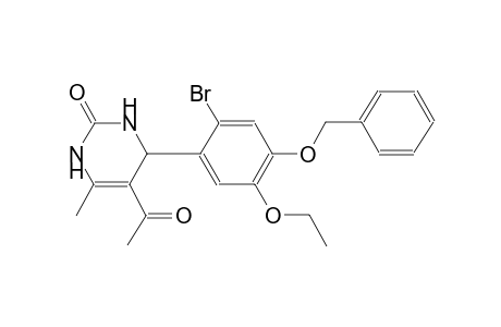 5-acetyl-4-[4-(benzyloxy)-2-bromo-5-ethoxyphenyl]-6-methyl-3,4-dihydro-2(1H)-pyrimidinone