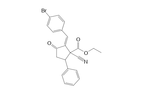 2-(4-Bromobenzylidene)-1-cyano-3-oxo-5-phenylcyclopentanecarboxylic acid ethyl Ester