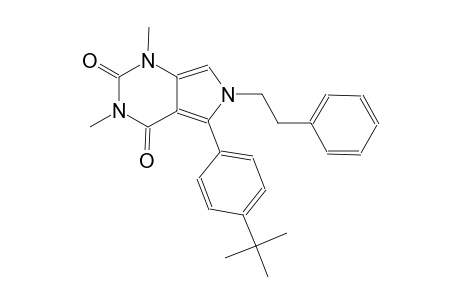 5-(4-tert-butylphenyl)-1,3-dimethyl-6-(2-phenylethyl)-1H-pyrrolo[3,4-d]pyrimidine-2,4(3H,6H)-dione