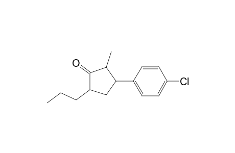 3-(4-Chlorophenyl)-2-methyl-5-propyl-1-cyclopentanone
