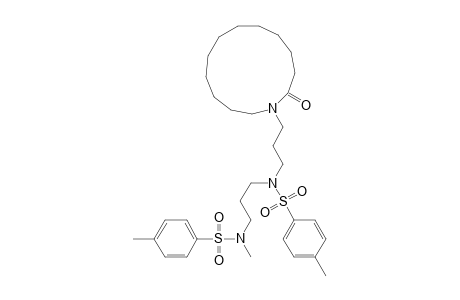 Benzenesulfonamide, N,4-dimethyl-N-[3-[[(4-methylphenyl)sulfonyl][3-(2-oxoazacyclotridec-1-yl)propyl]amino]propyl]-