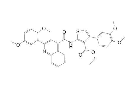 ethyl 4-(3,4-dimethoxyphenyl)-2-({[2-(2,5-dimethoxyphenyl)-4-quinolinyl]carbonyl}amino)-3-thiophenecarboxylate